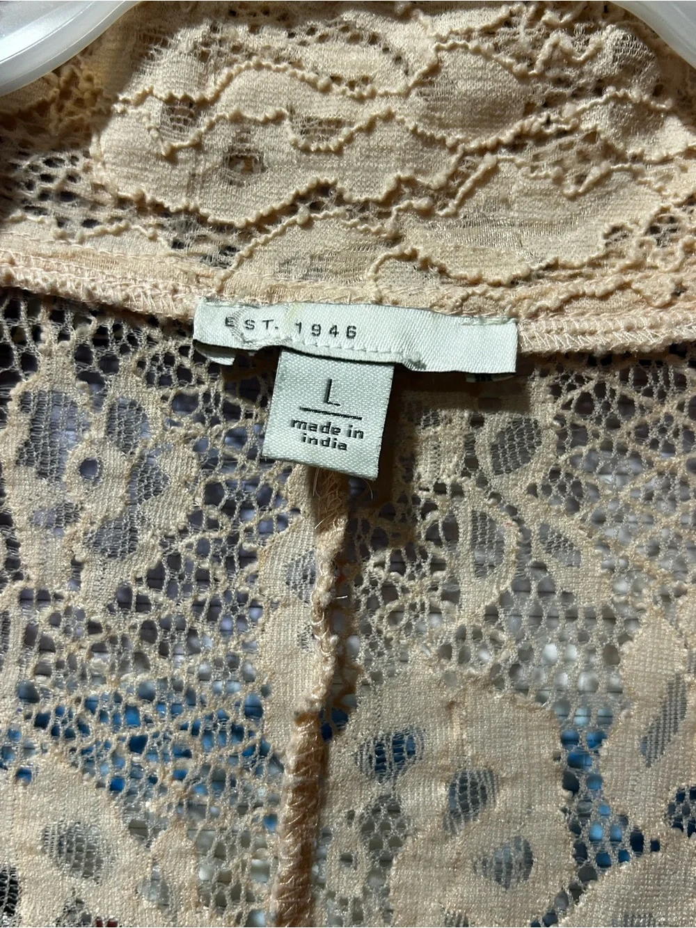 EST. 1946 Lace Open-Front Cardigan - Picture 3 of 3